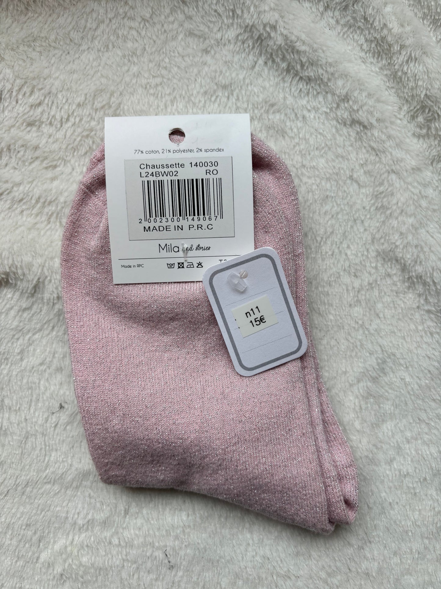 Chaussettes Bichette rose